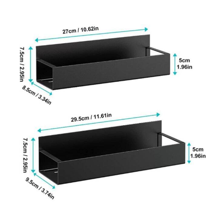 spice-rack-magnetic-fridge-self-adhesive-kitchen-shelf-wall-no-drilling-required-2-pieces-fridge-magnetic-shelf