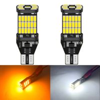 (Premium car)2x Super Bright T15 W16W Canbus 900Lm 4014 CANBUS สำรองรถสำรองหลอดไฟไฟท้าย Xenon สีขาว Amber LED ย้อนกลับหลอดไฟ