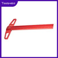 Toolsnest ไม้ Scriber T ไม้บรรทัดสี่เหลี่ยม T ชนิดหลุมไม้บรรทัดสำหรับการวัดช่างไม้