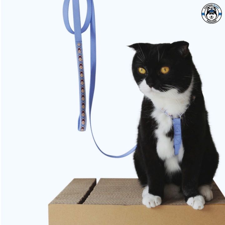 kafbo-สายรัดอกและสายจูงสำหรับแมว-สายจูงแมว-สายรัดอกแมว-cat-harness-leash-สายจูงสัตว์เลี้ยง-ปลอกคอและสายจูง
