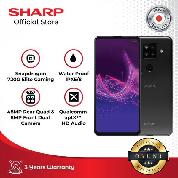 Sharp aquos sense 4 plus 8/128 gb new garansi resmi | Lazada Indonesia