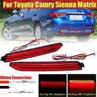 【การจัดส่ง + แฟลช Deal】Pair LED สีแดงด้านหลังกันชนเบรกสะท้อนแสงหยุดไฟสำหรับโตโยต้า Camry Matrix