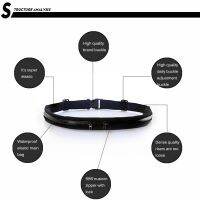 เข็มขัดโทรศัพท์กันน้ำกระเป๋าคู่กระเป๋าคาดเอวทำจากไนลอนกระเป๋าลำลองขนาดเล็กสำหรับการเดินทางปั่นจักรยานการวิ่งการปีนเขากีฬาการเดินทางช้อปปิ้ง