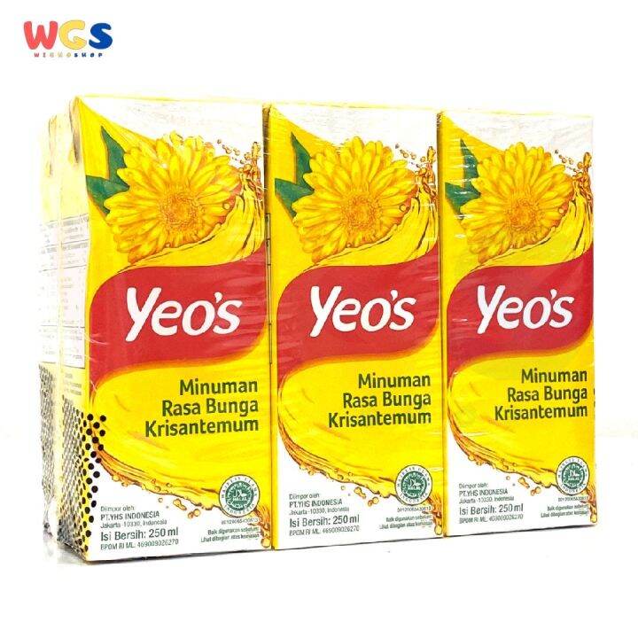 Yeo's Yeos Chrysanthemum Tea Flavor Drink 6 Tetra Pack x 250ml - Halal ...