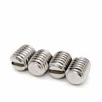 Holiday Discounts 100Pcs/Lot M4 M5 M6 DIN551 Stainless Steel Slotted Set Screw With Flat Point