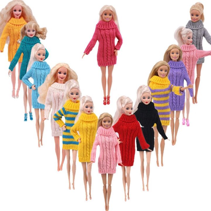 ชุดตุ๊กตาทำมือชุดสเวตเตอร์ขนาด11-8นิ้วตุ๊กตา-bjd-ตุ๊กตาบาร์บี้สำหรับเด็กผู้หญิง