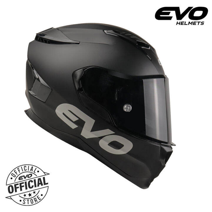 EVO AR01 Plain Color Dual Visor Full Face Helmet with Free Clear Lens