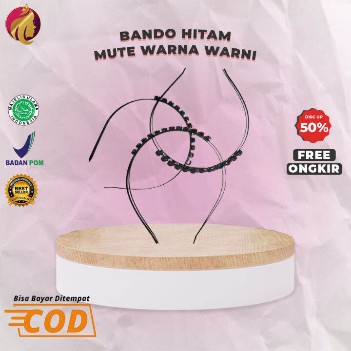 Bando Hitam Mute Warna Warni 1 Pcs | Lazada Indonesia