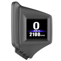 Car On-board Computer OBD 2 + GPS HUD A-Pillar Trim Dashboard Speedometer Turbo Pressure Oil Fuel Consumption Temperature Gauge