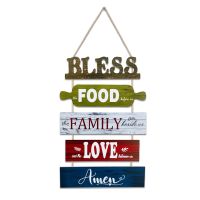 Rustic Farmhouse Hanging Wooden Hanging Sign Decor, Kitchen Sign Wall Art Plaque Decor Living