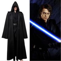 ชุดคอสเพลย์ Star Wars Darth Vader Jedi Robe Jedi มีฮู้ด สีดํา สําหรับผู้ชาย ผู้ใหญ่ เหมาะกับเทศกาลฮาโลวีน คริสต์มาส