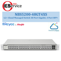 Reyee NBS5200-48GT4XS L2+ Cloud Managed Switch 48 Port Gigabit, 4 Port SFP+