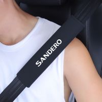 Car Seat Belt Cover Auto Seat Belt Shoulder Pad Clip Suede Carbon Fiber For Dacia Sandero Auto Accessories