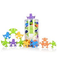 Toddler Sensory Sorting Stacking Preschool Learning Toy Silicone Suction Cup Bathtub Toy Montessori Fidget Children Kid Toy