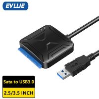 USB SATA 3.5 Hard Drive Adapter USB 3.0 to SATA For 2.5/3.5 Inch HDD SSD Hard Disk Cable With 12V 2A AC/DC Power Adapter