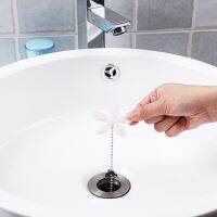 Sewer Hair Cleaner Small Flower Chain Kitchen Sink Pipe Cleaning Hook Bathroom Anti Blocking Dredger Traps Drains