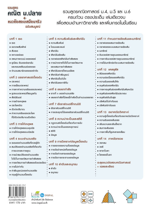 inspal-หนังสือ-รวมสูตรคณิต-ม-ปลาย-แนวข้อสอบเสมือนจริง-ฉบับสมบูรณ์