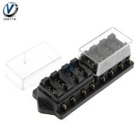 【YF】○✐﹍  8 Way Car Boat Fuse Mount 12V Block Holder Accessory