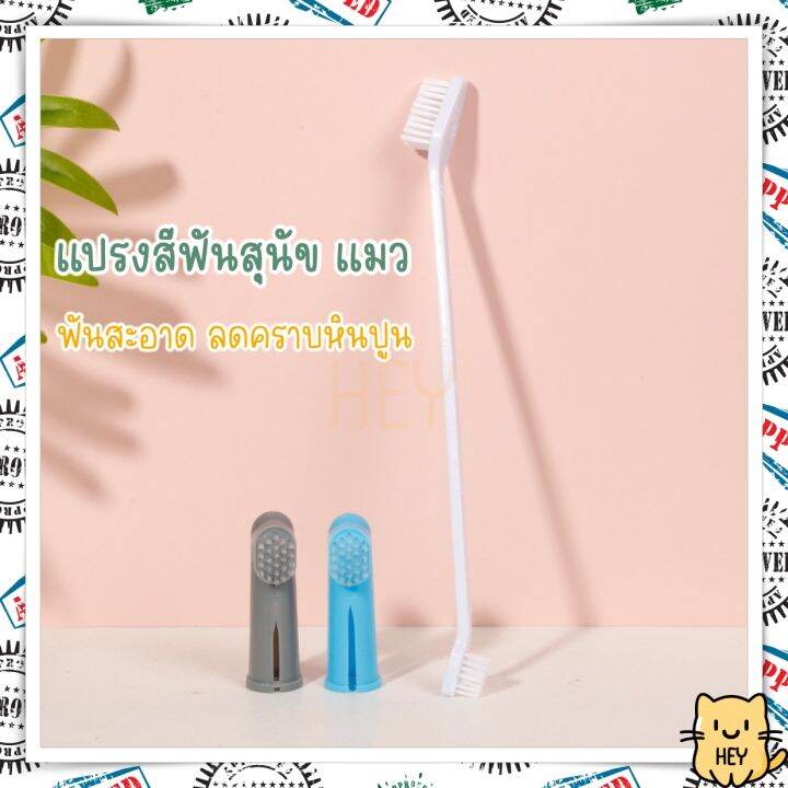 แปรงสีฟันหมาและแมว-แปรงสีฟันซิลิโคนสวมนิ้ว-แปรงสีฟันสำหรับสัตว์เลี้ยง