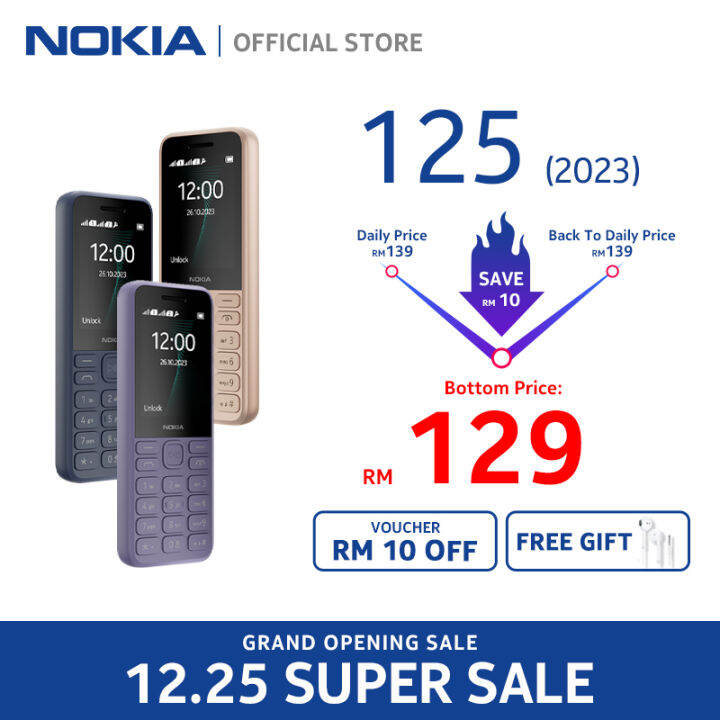 Nokia 125 Dual Sim | 1450 mAh | 2.4 inches Display | keypad Basic Phone ...