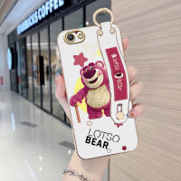 Serpens สำหรับ OPPO A59 F1S สายรัดข้อมือนุ่มลายการ์ตูนขอบสี่เหลี่ยมน่ารักหมี Lotso ชุบเคสโทรศัพท์ชุบหรูหราชุบเคสโทรศัพท์นิ่ม