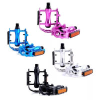 TOSPRA 1 Pair BMX MTB Bike Aluminium Alloy Mountain Bicycle Cycling 9/16" Pedals Flat JT-03