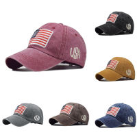 Trainman Hat Baseball American Old Flag American Letter Washed Adult Classic Sunshade Baseball Caps Gorras Hombre