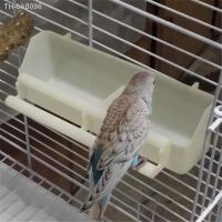 ▬ 2in1 Food Water Bowl Dual Feeding Cup Bird Pigeons Canary Cage Feeder Parrot Pet Aviary Hanging Stand Drinker Box Container