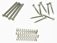 KAISH Humbucker Pickup Height Screws Kit Pickup Ring Surround Mounting Screws Nickle