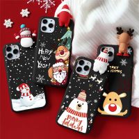 [Chaoke digital branch] เคสรูปการ์ตูนน่ารักสำหรับ iPhone 11 12 13 Pro XS Max XR X 5 SE 2020 13เคส iPad Mini สำหรับ iPhone 7 8 6S Plus ฝาครอบหมีของขวัญคริสต์มาส