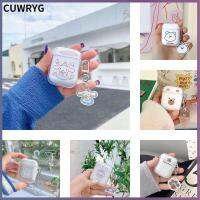 CUWRYG Perfect Fit โปร่งใส อ่อนนุ่ม ปลอกหูฟัง ปลอกป้องกัน สำหรับ AirPods1/2 หูฟังป้องกัน Shell