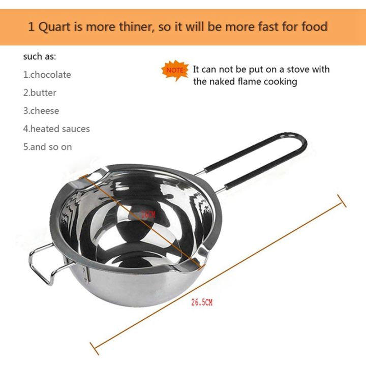 6-pack-stainless-steel-double-boiler-heat-resistant-handle-2-cup-capacity-universal-pad