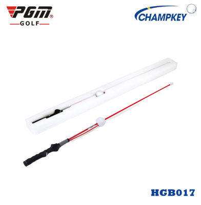 Champkey อุปกรณ์สำหรับฝึกวงสวิงกอล์ฟ PGM ขนาด 100 cm (HGB017) Swing Trainner With ball สีแดง