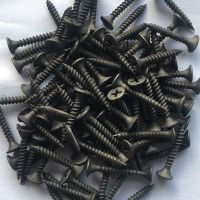 50Pcs M3.5 Phillips Datar Kepala Tersembunyi Benang Drywall Sekrup Ash Fosfor Countersunk Self-Tapping Kayu Baut Sekrup