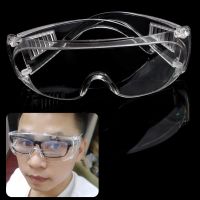 【cw】 New Clear Vented Safety Goggles Eye Protection Protective Lab Anti Fog Glasses ！