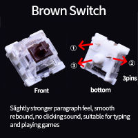 (มีในสต็อก) Outemu Switches Mechanical Keyboard Black Blue Brown Red Key Switch For CIY Sockets SMD 3pin Thin Pins Compatible With MX Switch **