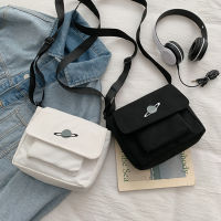 Small Satchel Harajuku Style Bag Shoulder Bag Bag Satchel Mobile Phone Bag Planet Bag Messenger Bag Canvas Bag