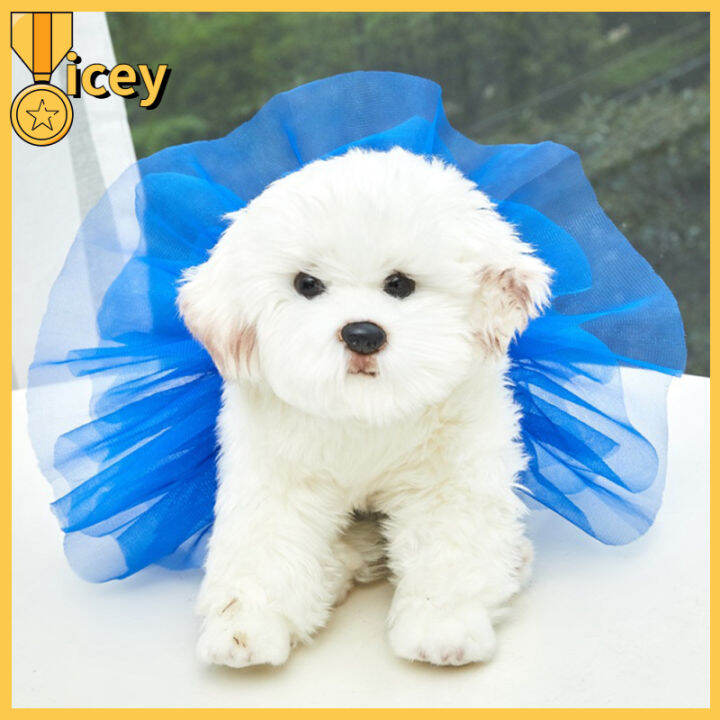 iceyhome-กระโปรงทูทู่สีสันสดใสสำหรับสัตว์เลี้ยงเครื่องแต่งกายชุดเดรสสำหรับงานวันเกิดน่ารักอุปกรณ์สัตว์เลี้ยงสำหรับขนาดกลางขนาดเล็กสุนัขแมวขนาดใหญ่