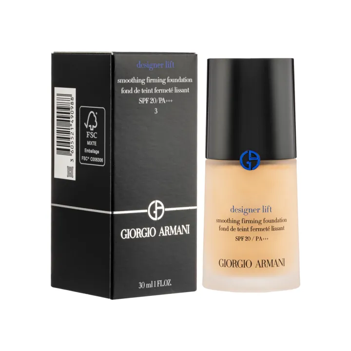 GIORGIO ARMANI Designer Lift Smoothing Firming Foundation Spf20 PA+++ 30ml  #3 | Lazada Singapore