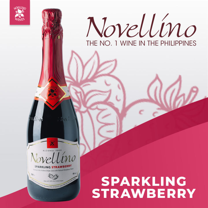 Novellino Sparkling Strawberry Alcohol Free Red Wine Lazada Ph 