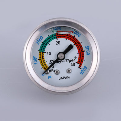 GREGORY-เกจแรงดันสูง เกจวัดความดัน สูบ pcp 40 MPA -6,000PSI ใช้สำหรับ ถังอัดอากาศแรงดันสูง/สูบแรงดันสูง หรือปั้มลมแรงดันสูง ขนาดเกลียว M10x1 High Pressure Air Pump Pressure Gauge