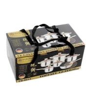 BỘ NỒI 6 MÓN 12 CHI TIẾT ANGELBERG 8013 ĐÁY TỪ 5 LỚP VUNG KÍNH