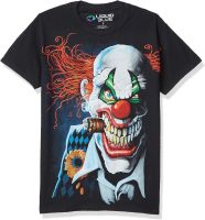 Liquid Blue Mens Plus-Size Joker Clown T-Shirt