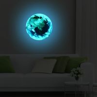 1pcs Cloud Stickers 5cm Cartoon Wall Kids Bedroom Glow In The Dark Wall Moon Earth Stickers Cartoon DIY 3D Stickers