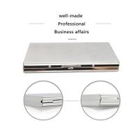 2019 simple Multi-functional Stainless Steel Pocket Business Credit ID Card Case Metal RFID Wallet Holder Box Uni gift