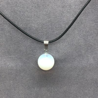 Ball pendant 14mm ทรงกลมกลมจี้ diy สำหรับสร้อยคอผู้หญิงหินธรรมชาติ 18 สี