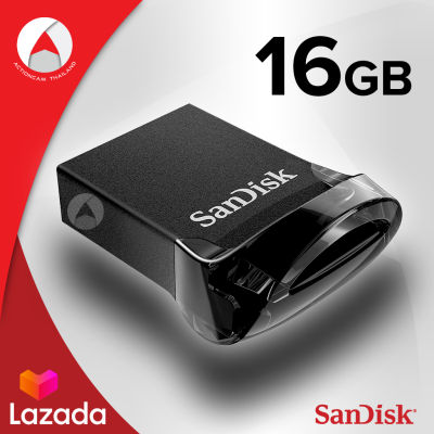 SANDISK ULTRA FIT USB 3.1 16GB เร็วขึ้น 15 เท่า อ่าน 130MB/s (SDCZ430_016G_G46) เมมโมรี่ แซนดิส แฟลซไดร์ฟ ประกัน Synnex รับประกัน 5 ปี