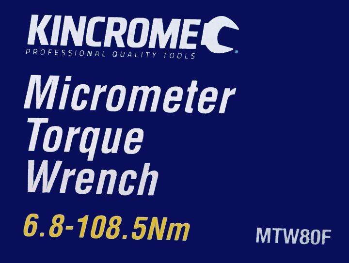Kincrome 3/8Inch Drive Micrometer Torque Wrench Dual scale torque