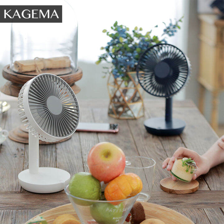 KAGEMA Mini Portable USB Stand Fan Rechargeable Table Fan 5 Speed
