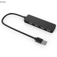 FUYU ความเร็ว4พอร์ต USB 2.0 Multi HUB Splitter expansion PC LAPTOP CABLE ADAPTER